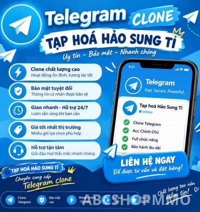 TELEGRAM CLONE HÀNG ĐÃ NGÂM